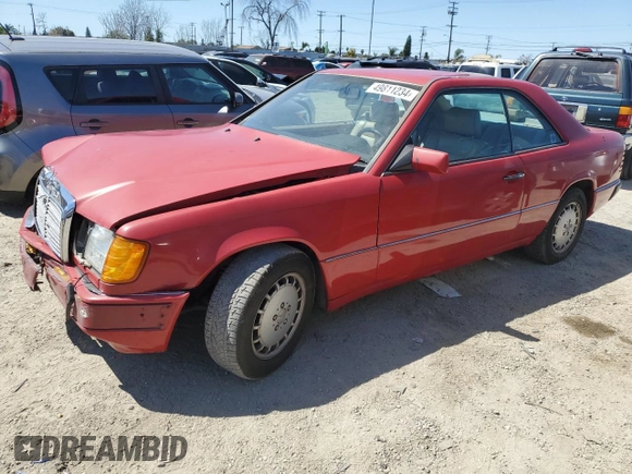 1990 Mercedes-Benz 300 CE с VIN WDBEA51D7LB137591, выставлен на аукционе Copart как лот 49811234 с пробегом 23 385 миль миль и Списание • Salvage title. История ставок и продаж доступна на DreamBid. Изображение 1.