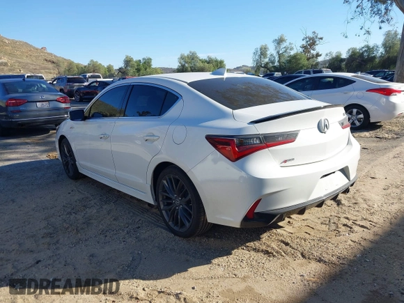2021 Acura ILX w/Premium/A-SPEC Package with VIN 19UDE2F80MA002540, listed as a IAAI auction lot 41632288 with 61,884 mi miles. Bid and sale history available at carsss.com. Image 3.