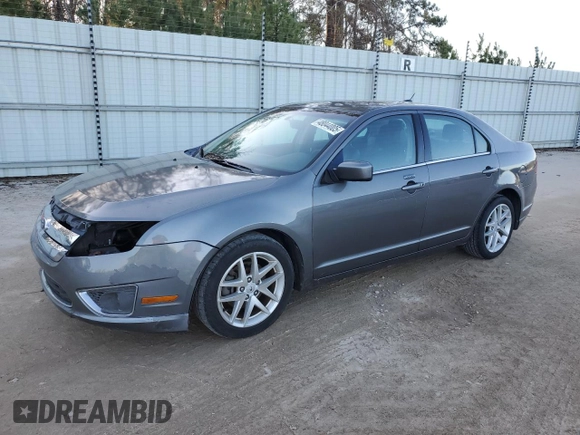 2012 Ford Fusion SEL with VIN 3FAHP0JA3CR340968, listed as a Copart auction lot 48044005 with 144,872 mi miles and Salvage Title. Bid and sale history available at carsss.com. Image 1.