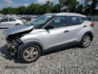 2018 Nissan Kicks S with VIN 3N1CP5CUXJL513400, listed as a Copart auction lot 56847515 with 114,514 mi miles and Salvage title. Bid and sale history available at DreamBid. Image 1.