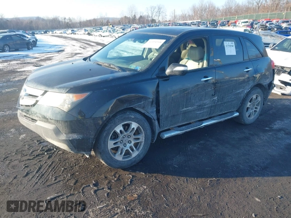 2007 Acura MDX with VIN 2HNYD282X7H542375, listed as a IAAI auction lot 41394948 with 189,364 mi miles. Bid and sale history available at carsss.com. Image 17.