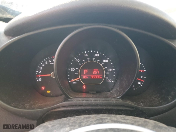 2016 Kia Soul + with VIN KNDJP3A55G7263078, listed as a Copart auction lot 81561854 with 95,960 mi miles and Salvage Title. Bid and sale history available at carsss.com. Image 9.