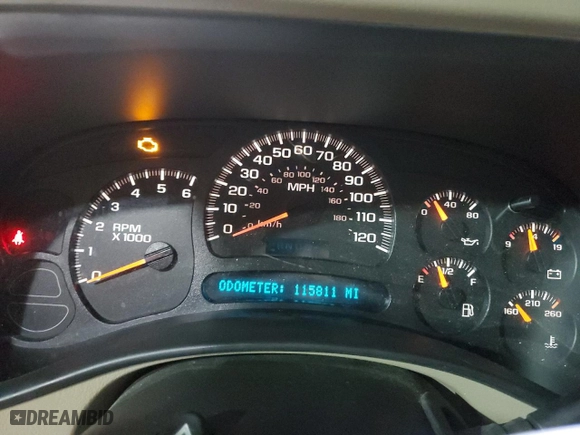 2005 Chevrolet Tahoe LT with VIN 1GNEC13T25J238739, listed as a Copart auction lot 50338815 with 115,811 mi miles and Clean Title. Bid and sale history available at carsss.com. Image 9.