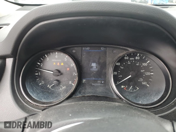 2020 Nissan Rogue S with VIN JN8AT2MT7LW000336, listed as a Copart auction lot 49657095 with 142,930 mi miles and Salvage Title. Bid and sale history available at carsss.com. Image 9.