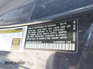 2010 Volkswagen Eos Komfort с VIN WVWBA7AH8AV024702, выставлен на аукционе IAAI как лот 41394958 с пробегом 161 602 миль миль и . История ставок и продаж доступна на DreamBid. Изображение 9.