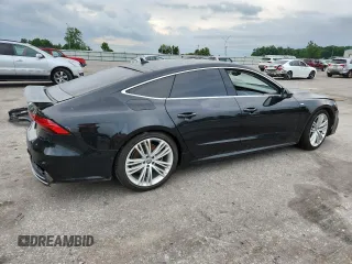 2019 Audi A7 Prestige with VIN WAUV2BF26KN076166, listed as a Copart auction lot 56740575 with 55,438 mi miles and Salvage title. Bid and sale history available at DreamBid. Image 3.