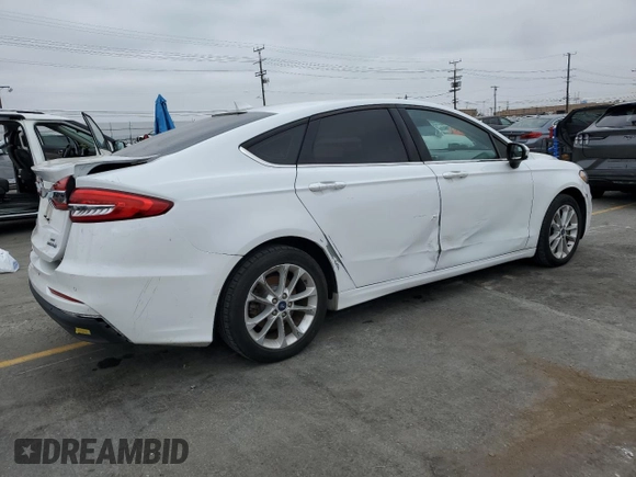 2019 Ford Fusion SE with VIN 3FA6P0LU5KR137836, listed as a Copart auction lot 56039075 with 54,029 mi miles and Clean Title. Bid and sale history available at DreamBid. Image 3.