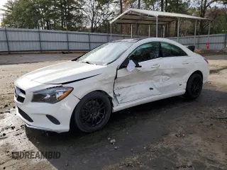 2018 Mercedes-Benz CLA with VIN WDDSJ4GB3JN610196, listed as a Copart auction lot 50212055 with 58,979 mi miles and Salvage Title. Bid and sale history available at carsss.com. Image 1.