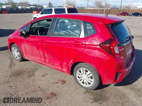 2015 Honda Fit LX with VIN 3HGGK5H50FM735459, listed as a IAAI auction lot 41715199 with 91,779 mi miles. Bid and sale history available at carsss.com. Image 3.