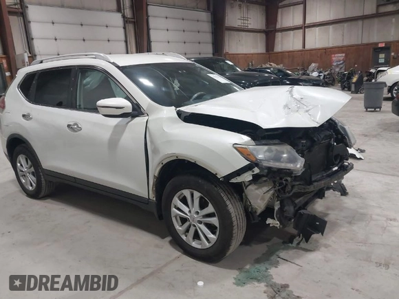 2016 Nissan Rogue SV with VIN KNMAT2MV6GP654743, listed as a IAAI auction lot 41836418 with 171,889 mi miles and . Bid and sale history available at DreamBid. Image 1.