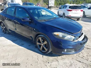 2016 Dodge Dart GT with VIN 1C3CDFEB9GD539044, listed as a IAAI auction lot 41623252 with NaN miles. Bid and sale history available at carsss.com. Image 1.