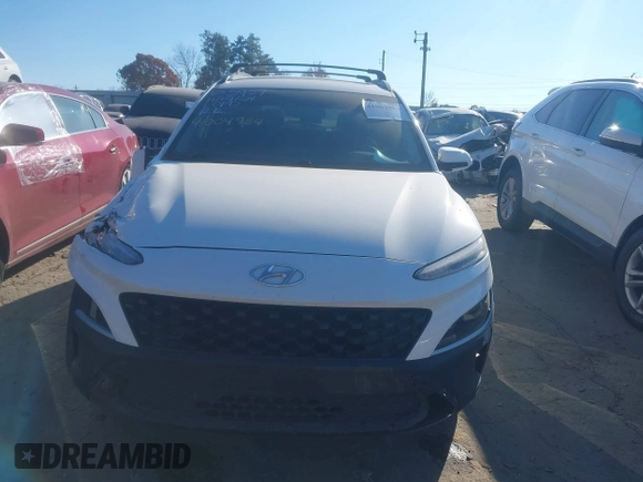 2022 Hyundai Kona SEL with VIN KM8K32ABXNU855957, listed as a IAAI auction lot 41004984 with 69,179 mi miles. Bid and sale history available at carsss.com. Image 11.