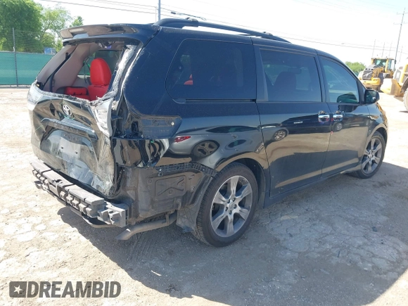 2013 Toyota Sienna SE with VIN 5TDXK3DC9DS359655, listed as a IAAI auction lot 42078705 with 159,101 mi miles and . Bid and sale history available at DreamBid. Image 4.
