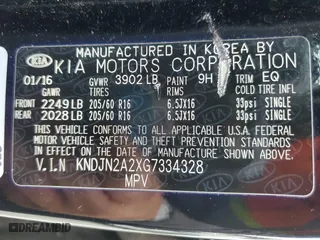 2016 Kia Soul with VIN KNDJN2A2XG7334328, listed as a Copart auction lot 50390505 with 123,276 mi miles and Salvage Title. Bid and sale history available at carsss.com. Image 12.