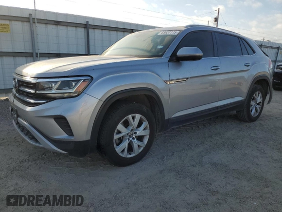 2020 Volkswagen Atlas S with VIN 1V2AC2CA6LC201821, listed as a Copart auction lot 53657775 with 100,051 mi miles and Salvage title. Bid and sale history available at DreamBid. Image 1.