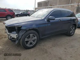 2020 Mercedes-Benz GLC with VIN W1N0G8EB6LF808755, listed as a Copart auction lot 49897765 with 66,948 mi miles and Salvage Title. Bid and sale history available at carsss.com. Image 1.