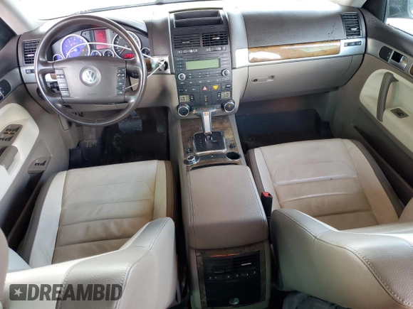 2010 Volkswagen Touareg VR6 with VIN WVGBF7A98AD001321, listed as a Copart auction lot 48949685 with 101,944 mi miles and Salvage Title. Bid and sale history available at DreamBid. Image 8.