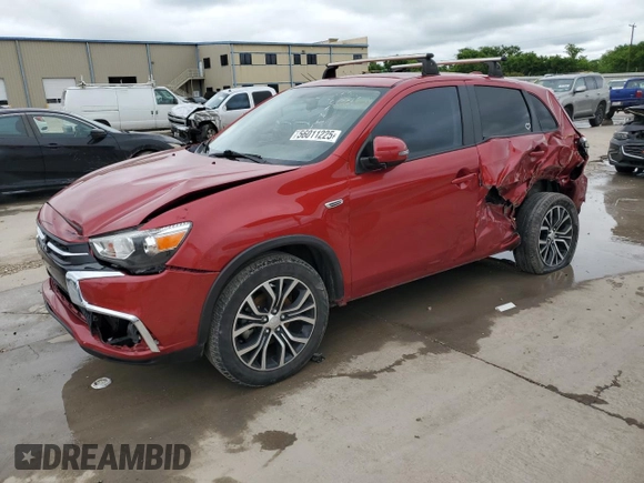 2019 Mitsubishi Outlander ES with VIN JA4AP3AU1KU034988, listed as a Copart auction lot 56011225 with 62,288 mi miles and Salvage title. Bid and sale history available at DreamBid. Image 1.