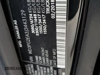 2018 Mercedes-Benz Metris Cargo with VIN WD3PG2EA3J3443129, listed as a Copart auction lot 40329324 with 53,999 mi miles and Salvage Title. Bid and sale history available at carsss.com. Image 12.