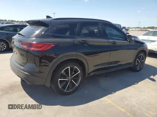 2023 Infiniti QX50 Sport with VIN 3PCAJ5FA4PF119678, listed as a Copart auction lot 72553294 with 10,576 mi miles and Salvage title. Bid and sale history available at DreamBid. Image 3.