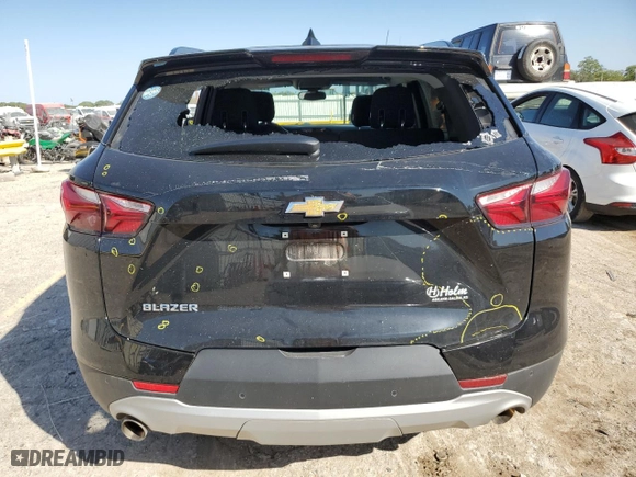 2020 Chevrolet Blazer LT with VIN 3GNKBCR43LS627354, listed as a Copart auction lot 73702294 with 56,036 mi miles and Salvage Title. Bid and sale history available at carsss.com. Image 6.