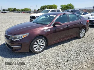 2016 Kia Optima LX z VIN 5XXGT4L30GG076653, wystawiony jako Copart lot #57411975 z przebiegiem 121 167 mil mil oraz Czysty tytuł • Clean title. Historia ofert i sprzedaży dostępna na DreamBid. Obrazek 1.