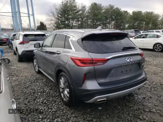 2021 Infiniti QX50 LUXE with VIN 3PCAJ5BB2MF112867, listed as a Copart auction lot 43270943 with 14,935 mi miles. Bid and sale history available at carsss.com. Image 2.