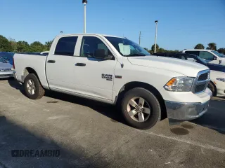 2022 Ram 1500 Tradesman with VIN 3C6RR6KT6NG329853, listed as a Copart auction lot 74663204 with 20,395 mi miles and Salvage title. Bid and sale history available at DreamBid. Image 4.