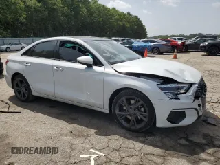 2024 Audi A3 Premium Plus with VIN WAUBUDGY8RA024308, listed as a Copart auction lot 65782184 with 7,654 mi miles and Salvage Title. Bid and sale history available at carsss.com. Image 4.