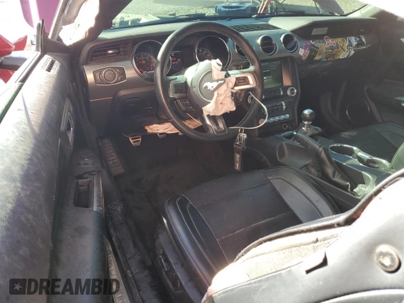 2015 Ford Mustang GT with VIN 1FA6P8CF8F5338719, listed as a Copart auction lot 74384314 with 43,870 mi miles and Salvage Title. Bid and sale history available at DreamBid. Image 8.