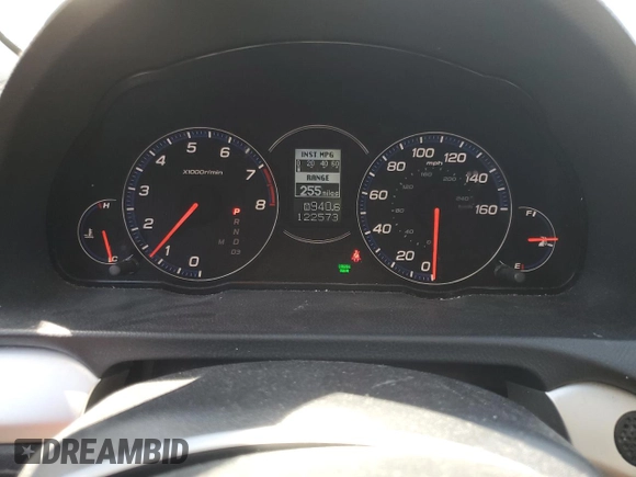 2007 Acura TSX Navi with VIN JH4CL96917C007853, listed as a Copart auction lot 53333895 with 122,573 mi miles and Salvage Title. Bid and sale history available at carsss.com. Image 9.