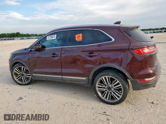 2016 Lincoln MKC Reserve with VIN 5LMTJ3DH7GUJ22247, listed as a Copart auction lot 57298615 with 133,842 mi miles and Salvage title. Bid and sale history available at DreamBid. Image 2.