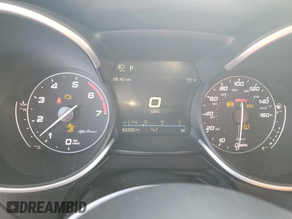 2022 Alfa Romeo Stelvio Sprint z VIN ZASPAKAN7N7D41824, wystawiony jako Copart lot #43214015 z przebiegiem 62 232 mil mil oraz Szkody całkowita. Historia ofert i sprzedaży dostępna na DreamBid. Obrazek 9.