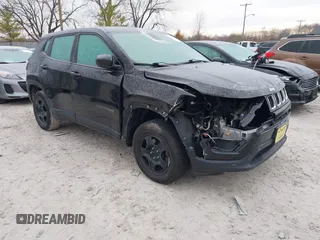 2017 Jeep Compass Sport z VIN 3C4NJDAB3HT628675, wystawiony jako IAAI lot #40987530 z przebiegiem 92 254 mil mil oraz . Historia ofert i sprzedaży dostępna na DreamBid. Obrazek 1.