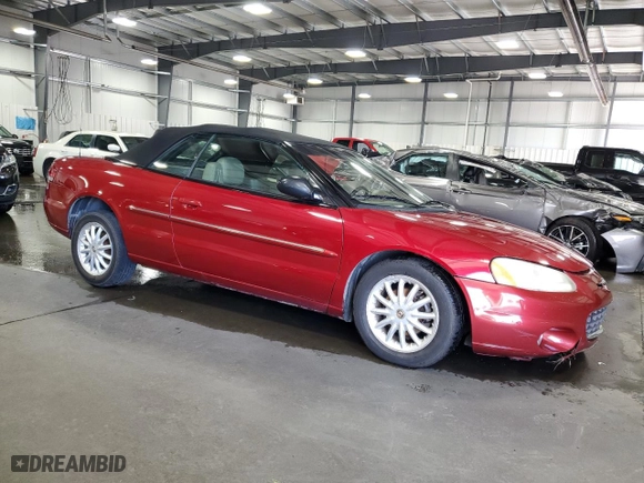 2002 Chrysler Sebring LXi with VIN 1C3EL55R72N323084, listed as a Copart auction lot 69966994 with 173,447 mi miles and Non Repairable. Bid and sale history available at carsss.com. Image 4.