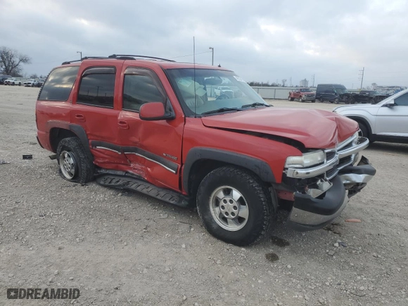 2002 Chevrolet Tahoe LT with VIN 1GNEC13Z82R151882, listed as a Copart auction lot 49124165 with 237,184 mi miles and Salvage Title. Bid and sale history available at carsss.com. Image 4.