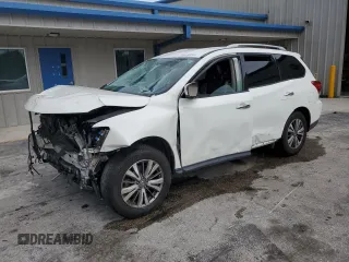 2018 Nissan Pathfinder SV z VIN 5N1DR2MM8JC624480, wystawiony jako Copart lot #60147925 z przebiegiem Nie podano mil oraz Nie do naprawy • Non repairable. Historia ofert i sprzedaży dostępna na DreamBid. Obrazek 1.