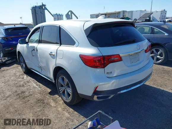 2020 Acura MDX with VIN 5J8YD4H3XLL001500, listed as a IAAI auction lot 42042725 with 84,419 mi miles. Bid and sale history available at carsss.com. Image 3.