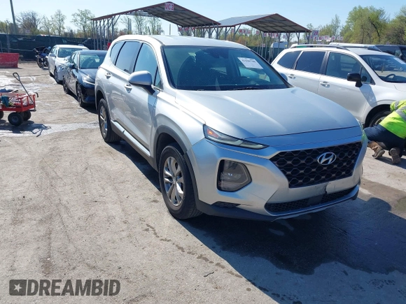 2019 Hyundai Santa Fe SE with VIN 5NMS23AD3KH030862, listed as a IAAI auction lot 41946700 with 198,264 mi miles. Bid and sale history available at carsss.com. Image 1.