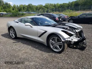 2017 Chevrolet Corvette 3LT with VIN 1G1YF2D73H5110715, listed as a Copart auction lot 79644404 with 15,672 mi miles and Salvage Title. Bid and sale history available at carsss.com. Image 4.