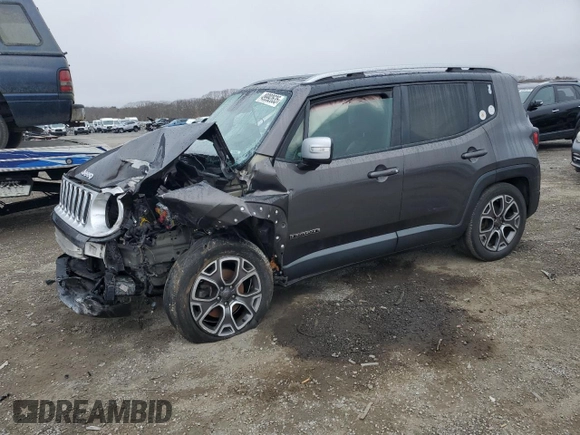 2016 Jeep Renegade Limited with VIN ZACCJADT2GPD73694, listed as a Copart auction lot 49992635 with Not Provided miles and Salvage Title. Bid and sale history available at DreamBid. Image 1.
