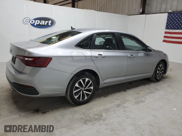 2024 Volkswagen Jetta S with VIN 3VW5M7BU4RM025266, listed as a Copart auction lot 60506155 with 43,875 mi miles and Non repairable. Bid and sale history available at DreamBid. Image 3.