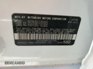 2015 Mitsubishi Lancer GT with VIN JA32U8FW6FU021295, listed as a Copart auction lot 48764453 with 104,724 mi miles. Bid and sale history available at carsss.com. Image 12.