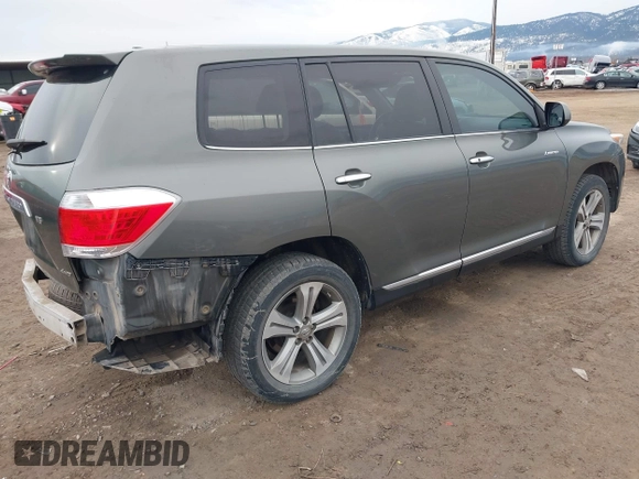 2012 Toyota Highlander Limited with VIN 5TDDK3EH5CS093448, listed as a IAAI auction lot 41777366 with 120,930 mi miles and . Bid and sale history available at DreamBid. Image 4.