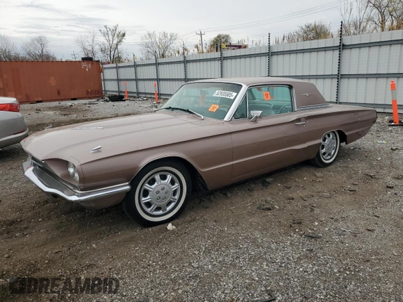 1966 Ford Thunderbird z VIN 6Y81Z127258, wystawiony jako Copart lot #52935585 z przebiegiem 59 083 mil mil oraz Czysty tytuł • Clean title. Historia ofert i sprzedaży dostępna na DreamBid. Obrazek 1.