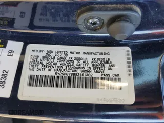 2009 Pontiac Vibe w/1SA with VIN 5Y2SP67889Z461362, listed as a Copart auction lot 76885774 with 138,586 mi miles and Salvage Title. Bid and sale history available at carsss.com. Image 14.