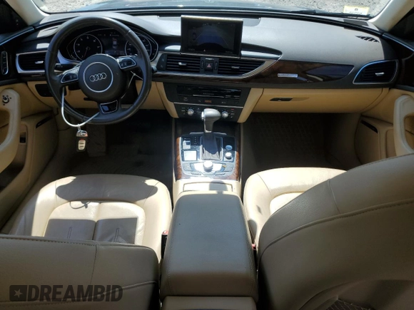 2015 Audi A6 Premium Plus with VIN WAUFGAFC9FN019250, listed as a Copart auction lot 66498725 with 64,128 mi miles and Clean title. Bid and sale history available at DreamBid. Image 8.