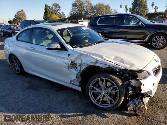 2016 BMW 2 Series M235i with VIN WBA1J7C51GV360518, listed as a Copart auction lot 37703904 with 91,791 mi miles. Bid and sale history available at carsss.com. Image 4.