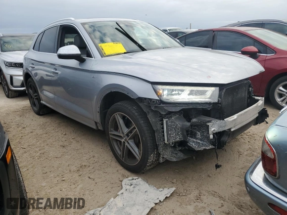 2018 Audi SQ5 Premium Plus with VIN WA1A4AFYXJ2018372, listed as a Copart auction lot 76720514 with 78,248 mi miles and Salvage Title. Bid and sale history available at DreamBid. Image 4.