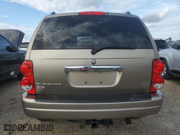 2004 Dodge Durango SLT with VIN 1D4HB48D24F168367, listed as a Copart auction lot 74905014 with 180,653 mi miles and Salvage title. Bid and sale history available at DreamBid. Image 6.